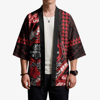 Personalized Hawaii Lahainaluna High School Kimono Tribal Tattoo With Hibiscus Flowers