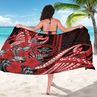 Hawaii Lahainaluna High School Sarong Tribal Tattoo With Hibiscus Flowers