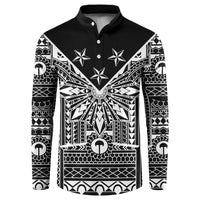 Black Philippines Sun Star Button Sweatshirt Igorot Tribal Inspiration
