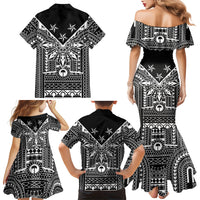 Black Philippines Sun Star Family Matching Mermaid Dress and Hawaiian Shirt Igorot Tribal Inspiration LT05 - Polynesian Pride