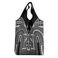 Black Philippines Sun Star Grocery Bag Igorot Tribal Inspiration