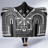 Black Philippines Sun Star Hooded Blanket Igorot Tribal Inspiration
