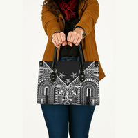 Black Philippines Sun Star Leather Bag Igorot Tribal Inspiration