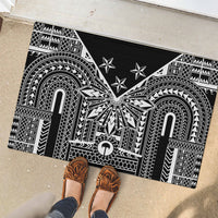 Black Philippines Sun Star Rubber Doormat Igorot Tribal Inspiration