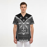 Black Philippines Sun Star Scrub Top Igorot Tribal Inspiration
