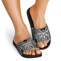 Black Philippines Sun Star Slide Sandals Igorot Tribal Inspiration