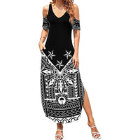 Black Philippines Sun Star Summer Maxi Dress Igorot Tribal Inspiration