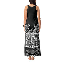 Black Philippines Sun Star Tank Maxi Dress Igorot Tribal Inspiration