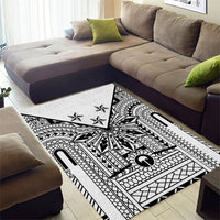 White Philippines Sun Star Area Rug Igorot Tribal Inspiration