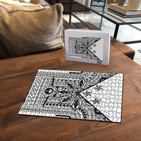 White Philippines Sun Star Puzzle Igorot Tribal Inspiration