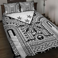White Philippines Sun Star Quilt Bed Set Igorot Tribal Inspiration