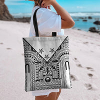 White Philippines Sun Star Tote Bag Igorot Tribal Inspiration