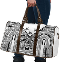 White Philippines Sun Star Travel Bag Igorot Tribal Inspiration