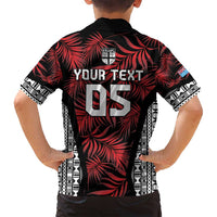 Custom Flying Fijians Rugby 2024 Pacific Family Matching Long Sleeve Bodycon Dress and Hawaiian Shirt Go Fiji LT05 - Polynesian Pride