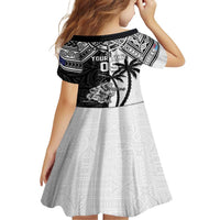 Custom New Zealand And Fiji Rugby 2024 Family Matching Short Sleeve Bodycon Dress and Hawaiian Shirt Maori Kiwi With Fijian Palm Tree LT05 - Polynesian Pride