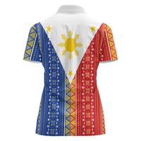 Philippines Sun Women Polo Shirt Igorot Tribal Inspiration