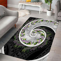 Piko Hawaii Area Rug Polynesian Pattern With Maile Pikake Honohono Lei