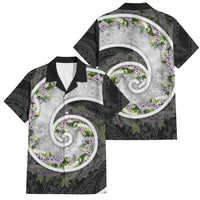 Piko Hawaii Family Matching Summer Maxi Dress and Hawaiian Shirt Polynesian Pattern With Maile Pikake Honohono Lei