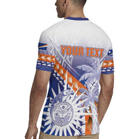Personalised Marshall Islands Manit Day Rugby Jersey Polynesian Tribal Tattoo Tropical Style