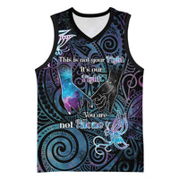 Suicide Awareness Basketball Jersey You Are Not Alone - Polynesian Pride