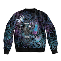 Suicide Awareness Bomber Jacket You Are Not Alone - Polynesian Pride