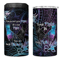 Suicide Awareness 4 in 1 Can Cooler Tumbler You Are Not Alone - Polynesian Pride