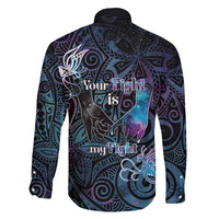 Suicide Awareness Family Matching Long Sleeve Bodycon Dress and Hawaiian Shirt You Are Not Alone - Polynesian Pride