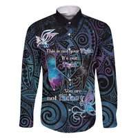 Suicide Awareness Family Matching Off The Shoulder Long Sleeve Dress and Hawaiian Shirt You Are Not Alone - Polynesian Pride
