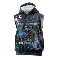 Suicide Awareness Sleeveless Hoodie You Are Not Alone - Polynesian Pride