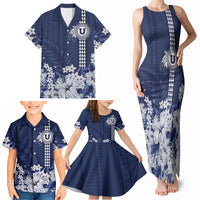 Personalized Utah State Family Matching Tank Maxi Dress and Hawaiian Shirt Polynesian Style LT05 - Polynesian Pride