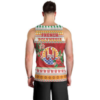 French Polynesia Christmas Men Tank Top Coat Of Arms Merry Xmas