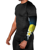Palau United Nations Day Arm Sleeves Polynesian Curves Plumeria - Polynesian Pride