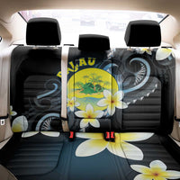 Palau United Nations Day Back Car Seat Cover Polynesian Curves Plumeria - Polynesian Pride