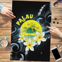 Palau United Nations Day Puzzle Polynesian Curves Plumeria - Polynesian Pride