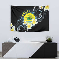 Palau United Nations Day Tapestry Polynesian Curves Plumeria - Polynesian Pride