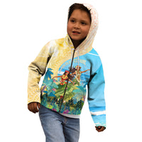 Personalised Hawaii Honolulu Festival Kid Hoodie Hula Girls Tropical Vibe LT05 - Polynesian Pride