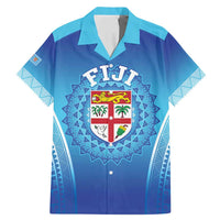 Custom Fiji Football Family Matching Mermaid Dress and Hawaiian Shirt Fijian Tapa Pattern