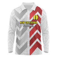 Custom New Caledonia Football Long Sleeve Polo Shirt Unique Style