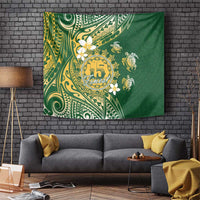 Cook Islands 15 Finest Tapestry Plumeria Polynesian Turtle