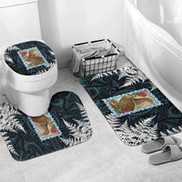 New Zealand Weka Bathroom Set Maori Hen Koru Pattern - Polynesian Pride
