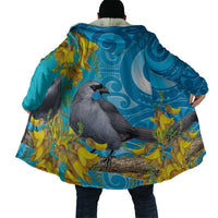 New Zealand Kokako Bird Cloak Maori Koru With Kowhai Flowers - Polynesian Pride