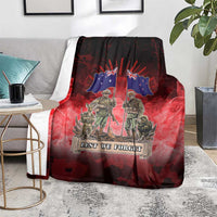 Australia And New Zealand ANZAC Day Blanket Soldiers Lest We Forget