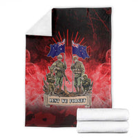Australia And New Zealand ANZAC Day Blanket Soldiers Lest We Forget