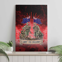 Australia And New Zealand ANZAC Day Canvas Wall Art Soldiers Lest We Forget
