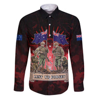 Australia And New Zealand ANZAC Day Family Matching Puletasi and Hawaiian Shirt Soldiers Lest We Forget