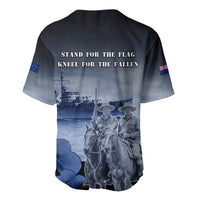 New Zealand ANZAC Day Baseball Jersey HMNZS Achilles We Will Remember Them LT05 - Polynesian Pride