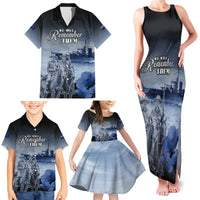 New Zealand ANZAC Day Family Matching Tank Maxi Dress and Hawaiian Shirt HMNZS Achilles We Will Remember Them LT05 - Polynesian Pride