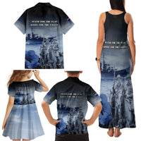 New Zealand ANZAC Day Family Matching Tank Maxi Dress and Hawaiian Shirt HMNZS Achilles We Will Remember Them LT05 - Polynesian Pride