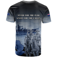 New Zealand ANZAC Day T Shirt HMNZS Achilles We Will Remember Them LT05 - Polynesian Pride