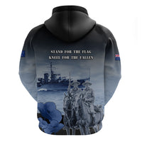 New Zealand ANZAC Day Zip Hoodie HMNZS Achilles We Will Remember Them LT05 - Polynesian Pride